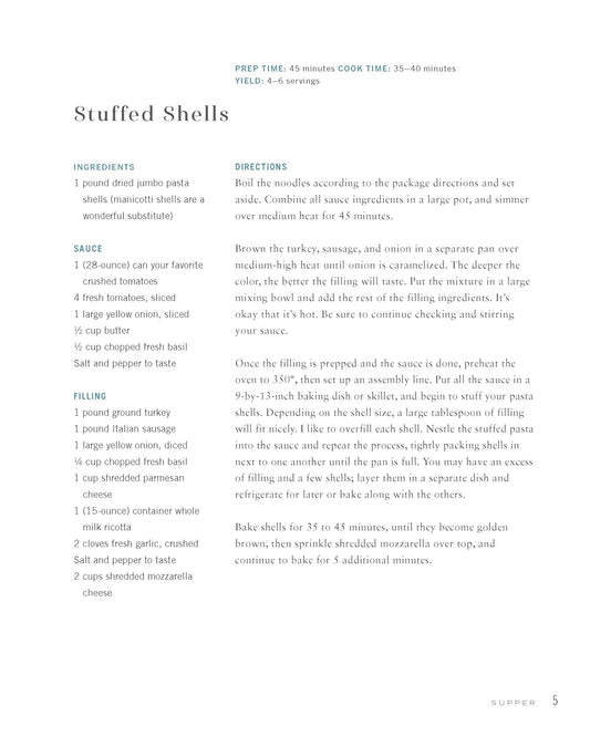 Rustic Joyful Food: Generations Cookbook