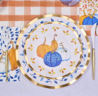 Fall Disposable Table Setting
