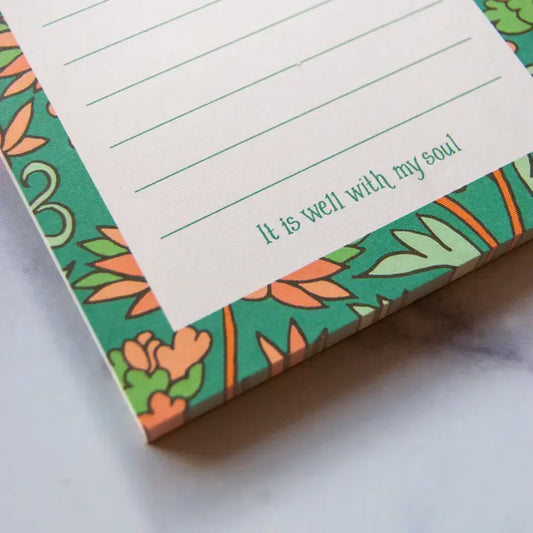 It Is Well Hymn Notepad