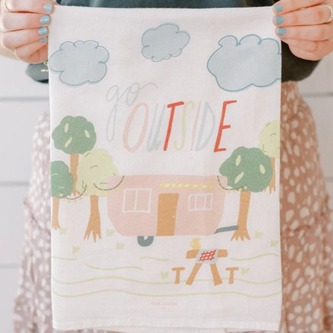 Go Outside Tea Towel