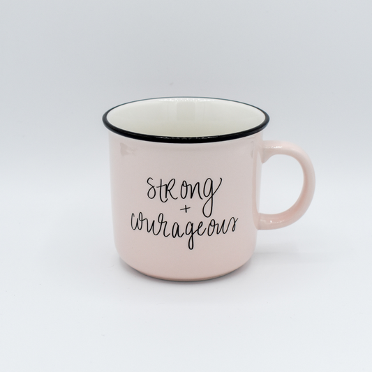 Strong and Courageous Campfire Coffee Mug