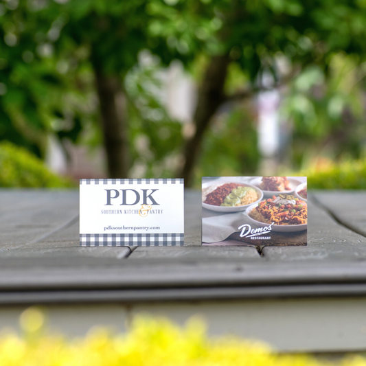 Gift Cards from Demos' Restaurants and PDK Southern Kitchen & Pantry